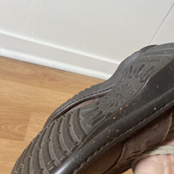 UGG Anila Women's 8 Braided Slip On Shoes/Clogs Brown Leather Lined 1005427 - Picture 10 of 12